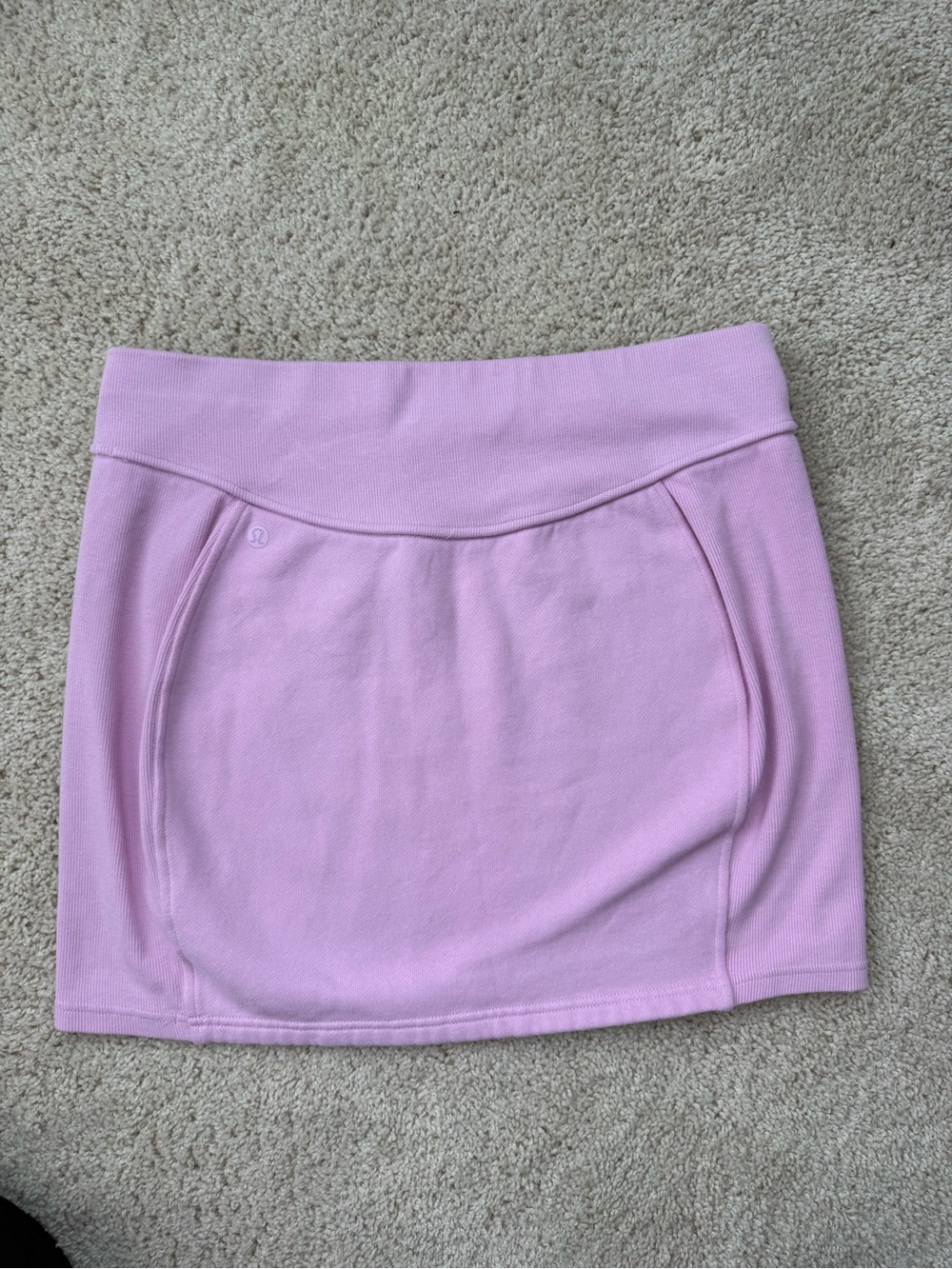 Pink terry lululemon mini skirt